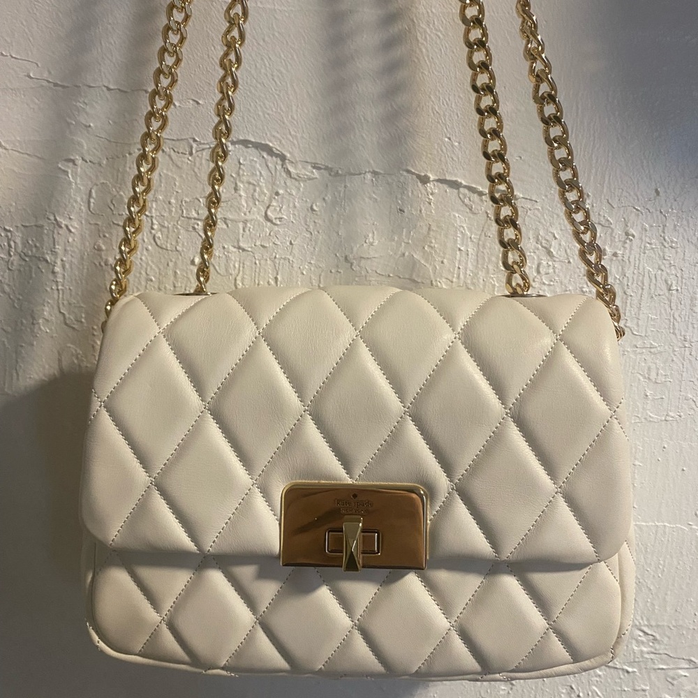 Kate Spade white purse. Flap bag
